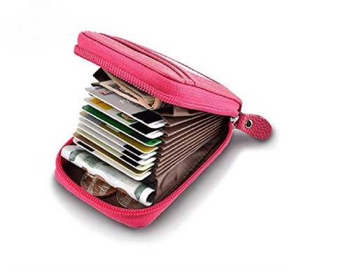 Men’s Genuine Leather Wallet – RFID Blocking Zipper Card Holder Slim Pocket - Picture 28 of 49