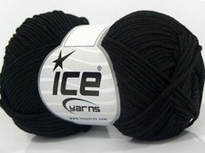 8-Skein Lot Lorena Bamboo Yarn FREE SHIPPING fine summer 8x50g Black