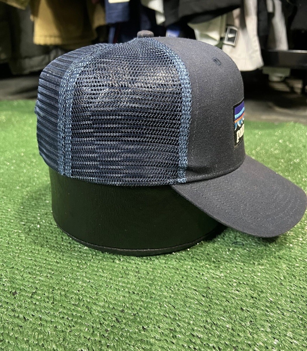 PATAGONIA Trucker Cap Mesh SnapBack Hat Logo Navy Blue - One Size