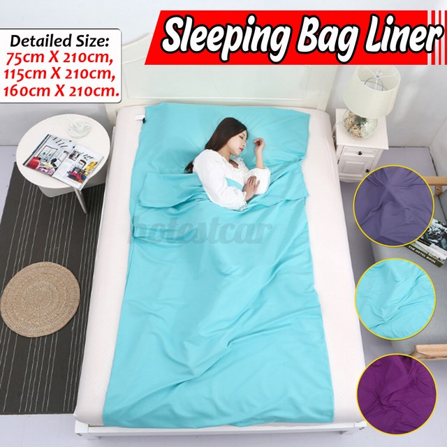 Swecatch Travel And Camping Sheet Sleeping Bag Liner 110x220cm 43x86 Blue For Sale Online Ebay