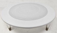 Nicor 19509WH Recessed Shower Trim w/ Albalite Glass Lens 5 Inches White