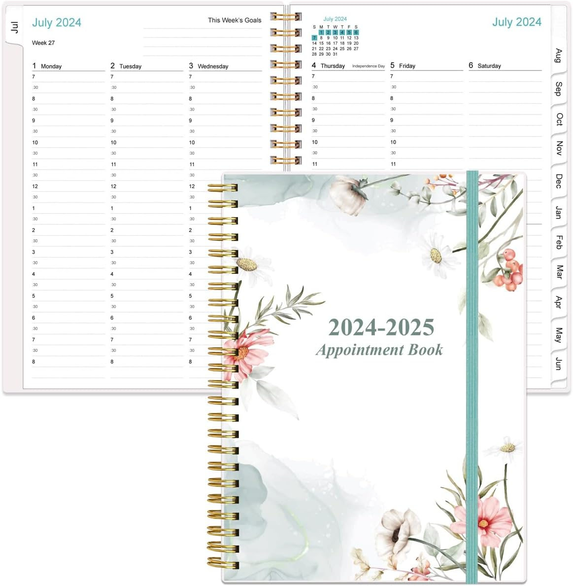2024-2025 Appointment Book & Planner - Daily Hourly Planner from July 2024 - Jun