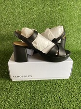 Aerosoles Costar Block Heel Platform Strappy Sandal Choose 6/Black