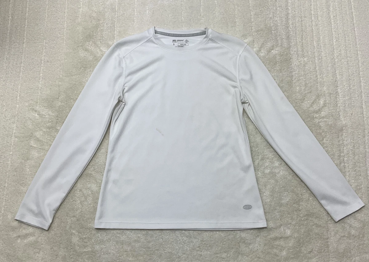 Reel Legends Women's Plus Freeline White V-Neck Quick Dry UPF 30 L/S