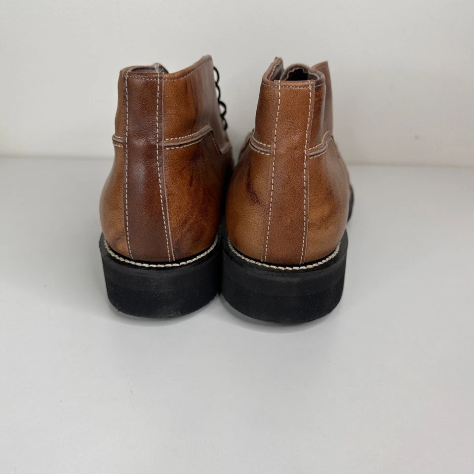 Botines de cuero marrón vintage Foot-so-Port para hombre talla 8C de Supreme Foto 4 de 4