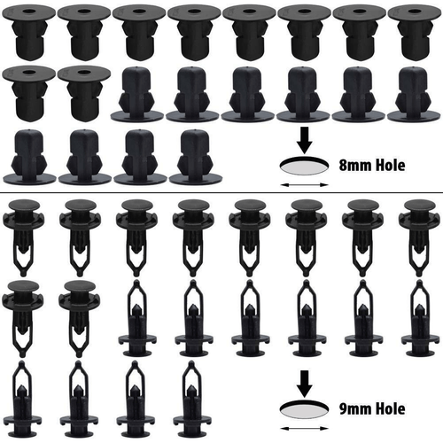 100x aptos para TOYOTA LEXUS moldura panel clips parachoques guardabarros empuje pasador remache 7 8 9 mm - Imagen 4 de 9