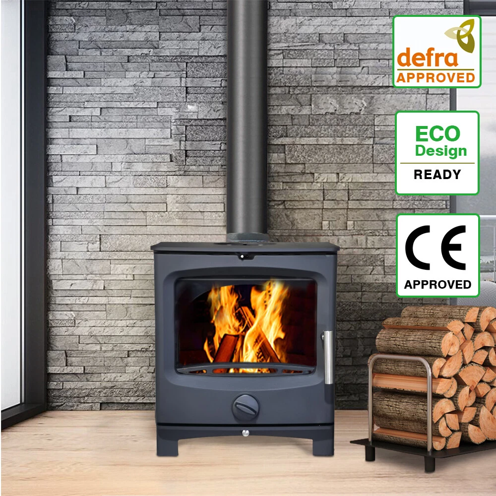 5KW Defra Approved Steel Multifuel Wood Log Burner WoodBurning Stove  Fireplace | eBay