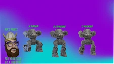 Urbanmech UM-69 Alternate Mech Model For Battletech 6mm-10mm-15mm