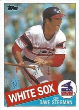 Autographed/Signed 1985 Topps #194-Dave Stegman Chicago White Sox Tough Signer