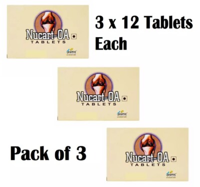 Gufic Nucart-OA (72 Tablets) Herbal for Joint Pain & Anti-Inflammatory