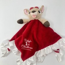 Rudolph The Red Nosed Reindeer Red Security Blanket Lovey My First Christmas