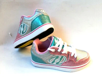 Heelys Motion Plus silver /light pink Schuh mit Rollen Heelies Sneakers Gr. 36,5