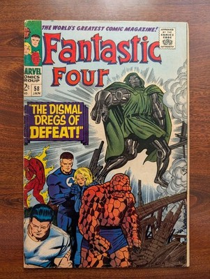 Fantastic Four #58   ICONIC DOOM COVER ART! (Marvel Comics, 1967) [RAW]