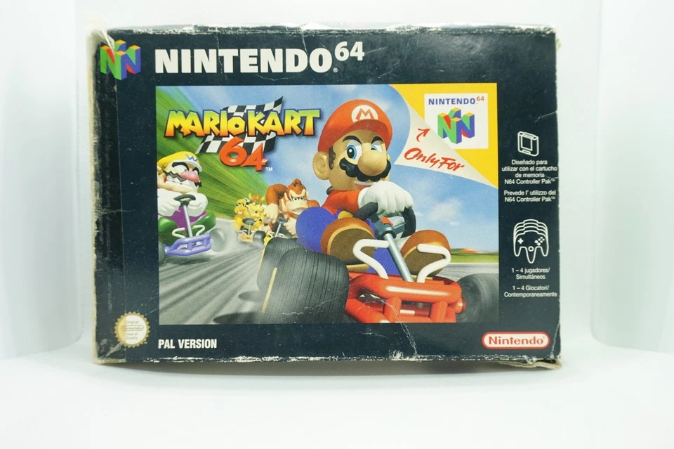 MarioKart N64 Nintendo 64 Mario kart EUR 1999 Black Box PAL Unique Ancient Retro - Image 3 of 4