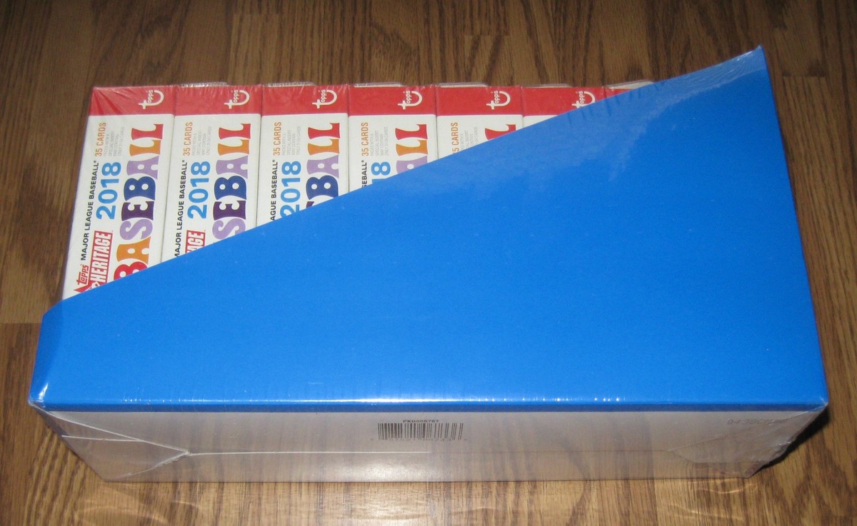 2018 Topps HERITAGE Baseball HANGER Boxes - Factory Sealed TRAY (8