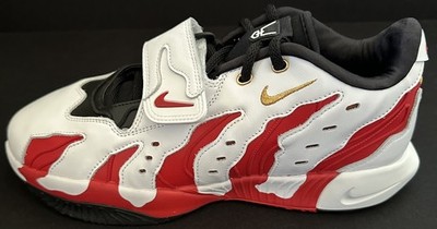 Nike Air LeBron XXI 21 Prime 96 White Red Metallic Gold Men Sz 11