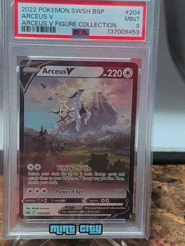 Pokemon Card | PSA 9 Arceus V SWSH204 Figure Collection Black Star Promo 2022