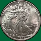 1943 Walking Liberty Half Dollar Brilliant Uncirculated BU Coin #33393