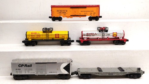 Coches de carga surtidos Lionel calibre O: 16146, 1979, 1227, 9730, 9152 [5] | Condition: Used