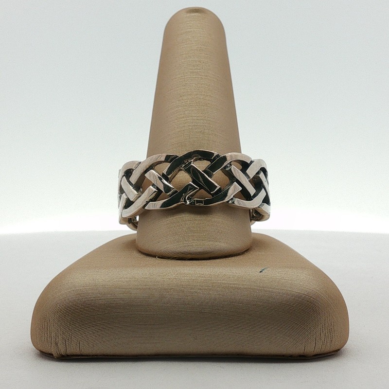 Sterling Silver 925 Celtic Knot Band Size 14 0.29ozt