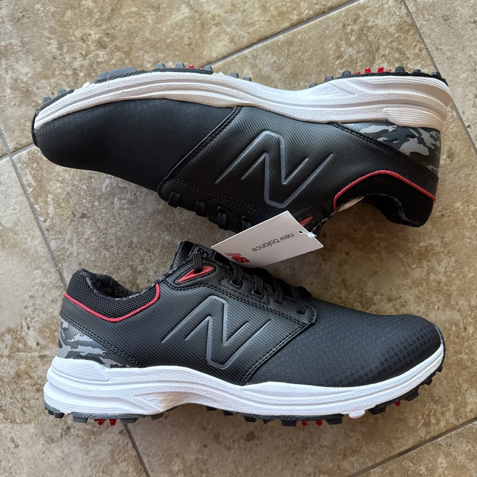 (TALLA NO COINCIDENTE) New Balance Brighton Hombre L 13 4E & R 12D Golf NBG2010BK Foto 2 de 4