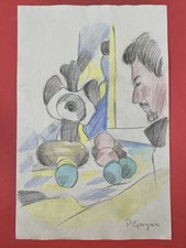 Paul Gauguin Drawing on paper (Handmade) signed and stamped