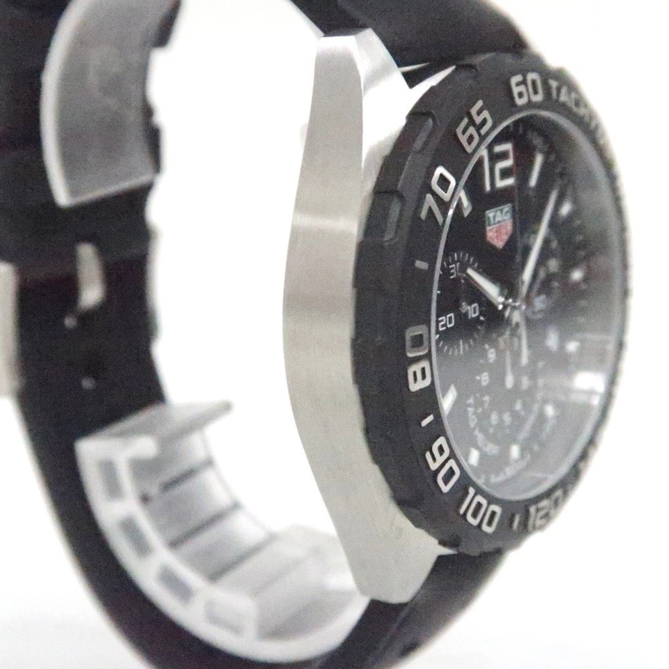 Кварцевый черный рабочий хронограф Tag Heuer Formula 1 CAZ1010 - Изображение 3 из 4