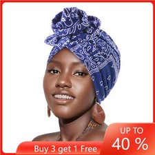African Women Printed Flower Bonnet Hijab Hat Muslim Turban Head Wrap Chemo Cap