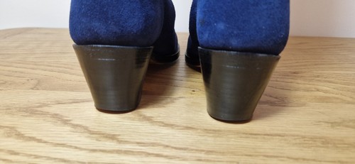 Fairfax & Favor Suede Leather Boots Size 4 Blue Excellent E50 - Picture 8 of 13