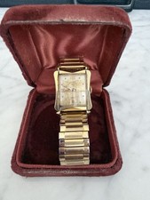 Vintage 1950s Lord Elgin Hourglass Tank Watch...