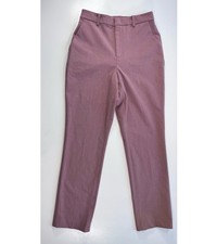 UNIQLO Tailored Suit Trousers Dress Pants Straight Leg Womens XSmall Pink