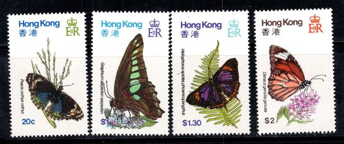 Hongkong 1979 Mi. 353-356 Neu ** 100% Schmetterlinge, Fauna