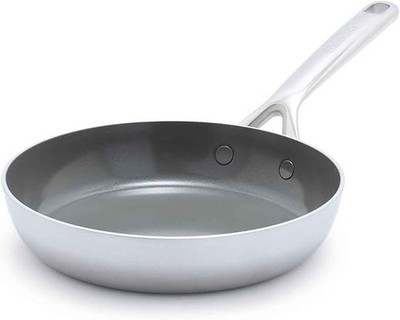 GreenPan GP5 8'' Stainless Steel Ceramic Nonstick Skillet Frying Pan Brand New