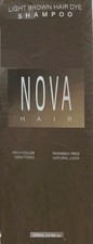 NOVA Hair Light Brown Hair Dye Shampoo 6.76 fl oz EXP 08/2027 FREE SHIPPING