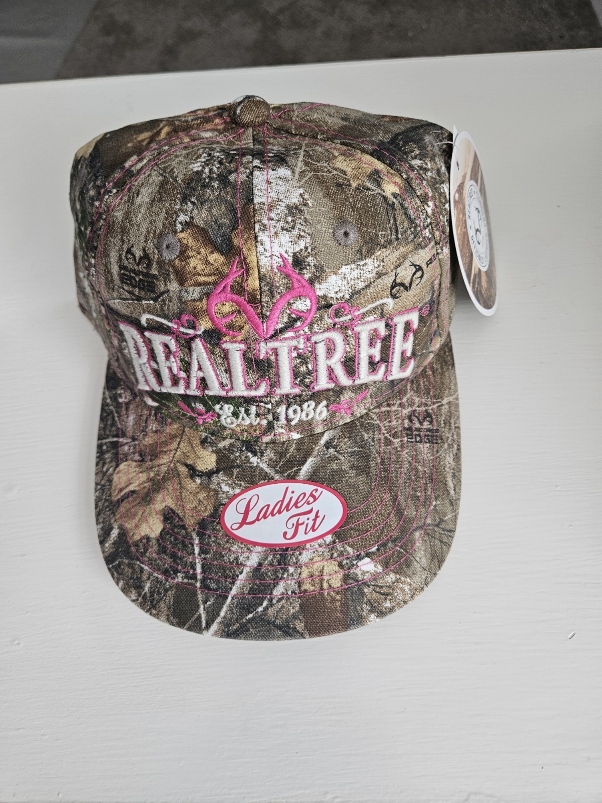 Realtree Women's Camo And Pink Ball Cap, Adjustable New!