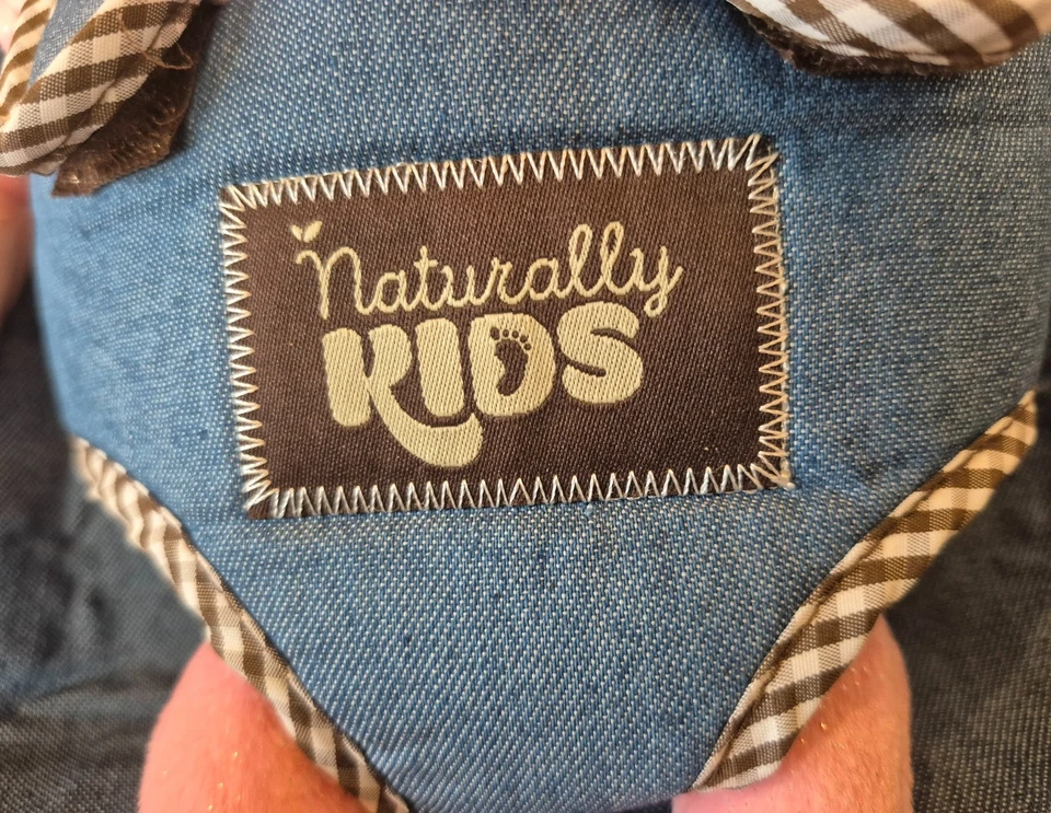 NATURALLY KIDS Mochila Niño Pequeño Denim Azul con Ty Beanie Bebé “Mamá” Oso Foto 3 de 4