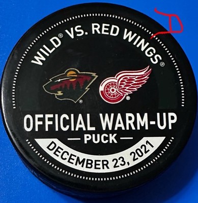 Detroit Red Wings Vs Minnesota Wild Warm Up Puck 12/23/2021 (See Description)