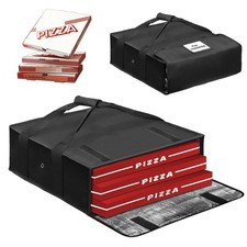 20x20x6 Inch Pizza Warmer Delivery Bag Insulated Thermal Label Window