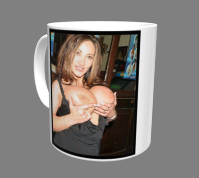 CATHY BARRY (BUSIGES GLAMOUR MODEL) ORIGINAL FOTO NEUHEIT TASSE