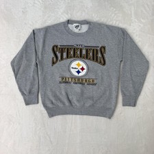 Vintage Lee Sport Pittsburgh Steelers Sweatshirt Mens Medium Gray NFL Pullover