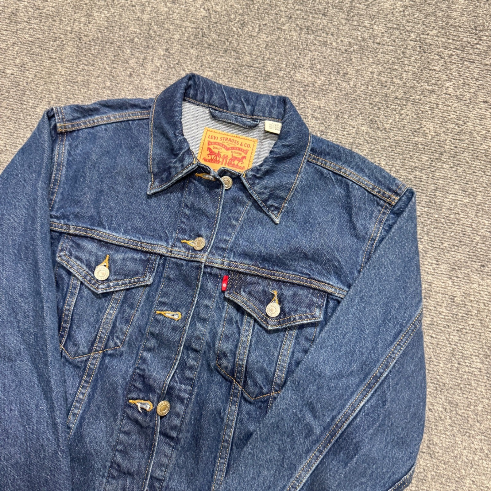 Levi's Jean Jacket Women's Small Button Up Cotton Trucker De