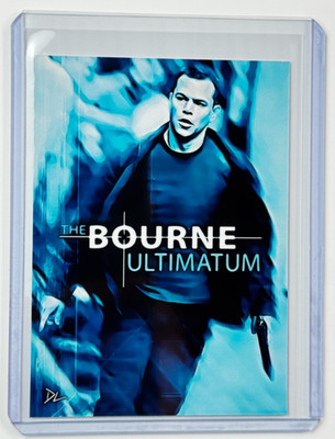 The Bourne Ultimatum Limited Edition Artist Signed Matt Damon Trading Card 2/10