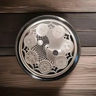 1 oz silver proof Cosmic Chakra, seven chakras, yin yang .999 Pure COA+ BOX