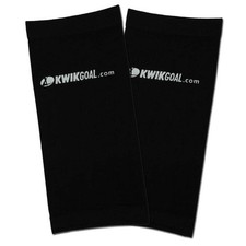 Adult Black Soccer Shin Guard Compression Sleeve Machine Washable Pair