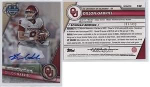 2023 Bowman U Chrome Prospect Refractor /499 Dillon Gabriel #150 Auto