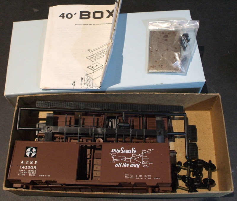 Front Range FRP Santa Fe ATSF Scout 40 ft Map Series Boxcar HO RR KIT