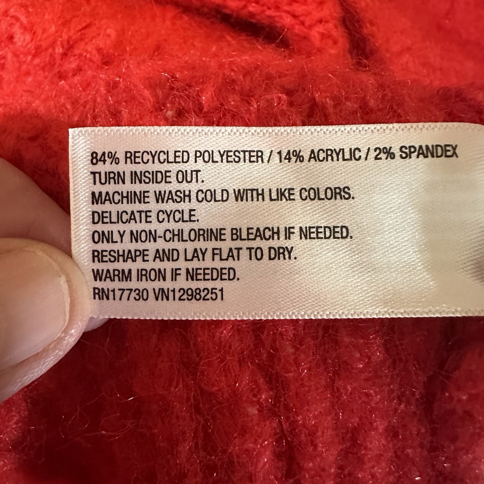 Universal Thread Red Cable Knit Rollneck Red Swea… - image 6