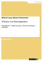 Michael Lang (U. A.) | It-Wissen Von FüHrungskräFten | Taschenbuch | Deutsch