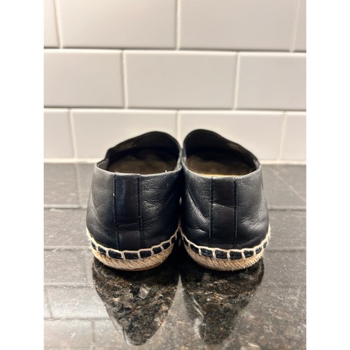 Alpargatas de cuero para mujer Tory Burch zapatos planos cómodos informales negros talla 7,5 M - Imagen 6 de 13
