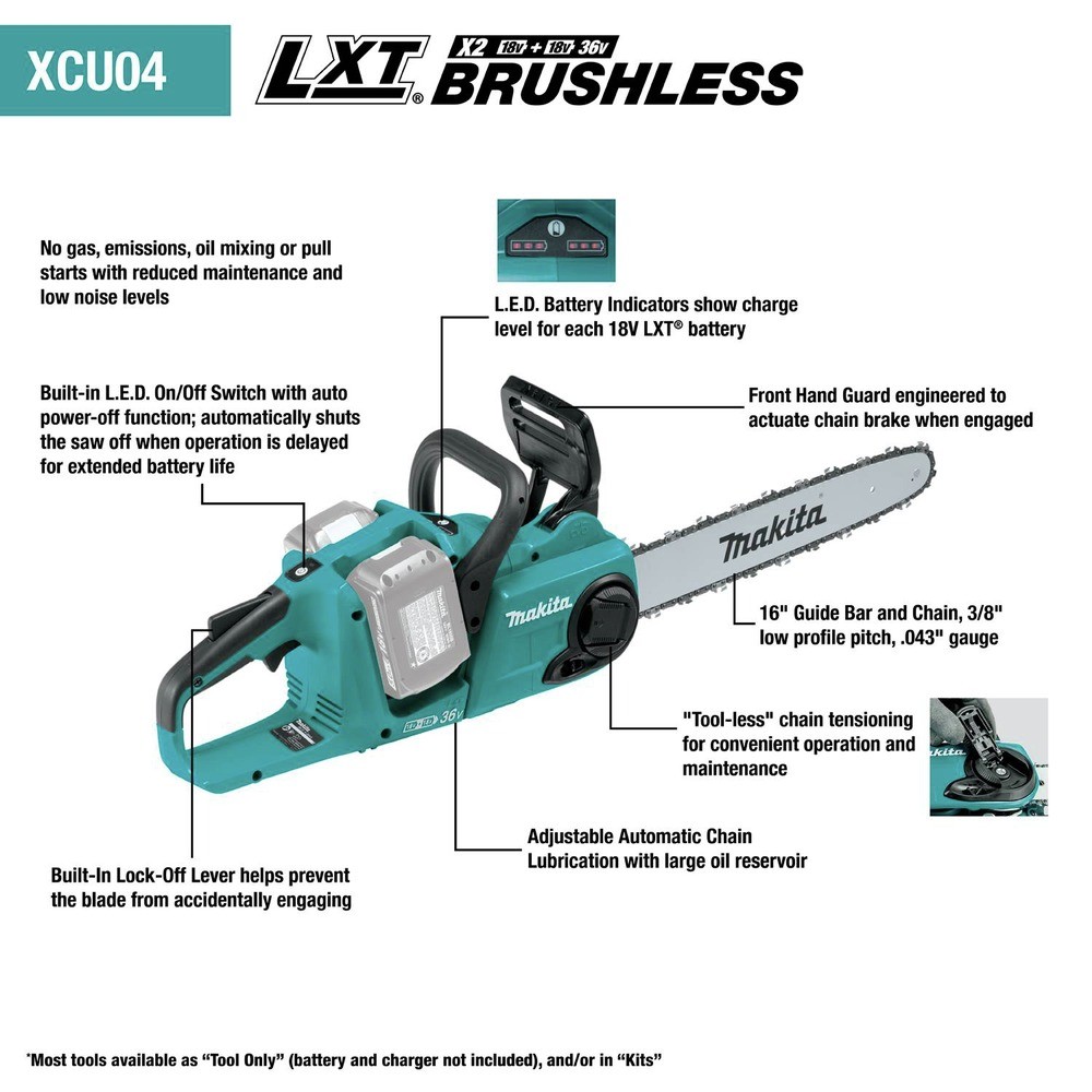 Makita XCU04CM-R 36V (18V X2) LXT 16